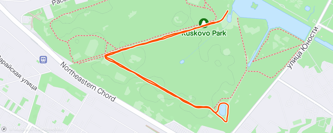 Map of the activity, S95 Кусково