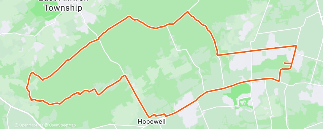 Map of the activity, Afternoon Ride