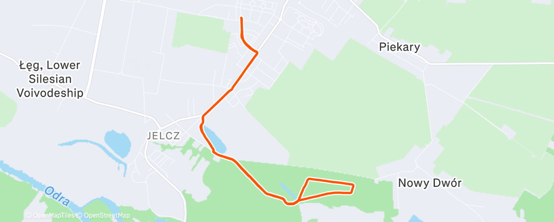 Map of the activity, Lunch Run