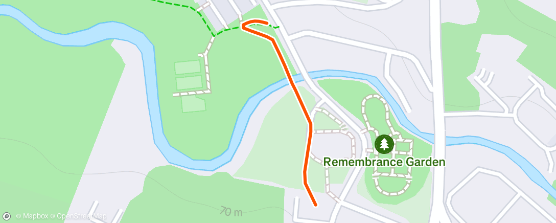 Map of the activity, Morning Run