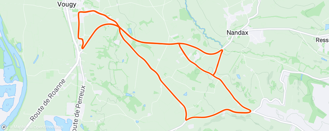 Map of the activity, GP Vougy