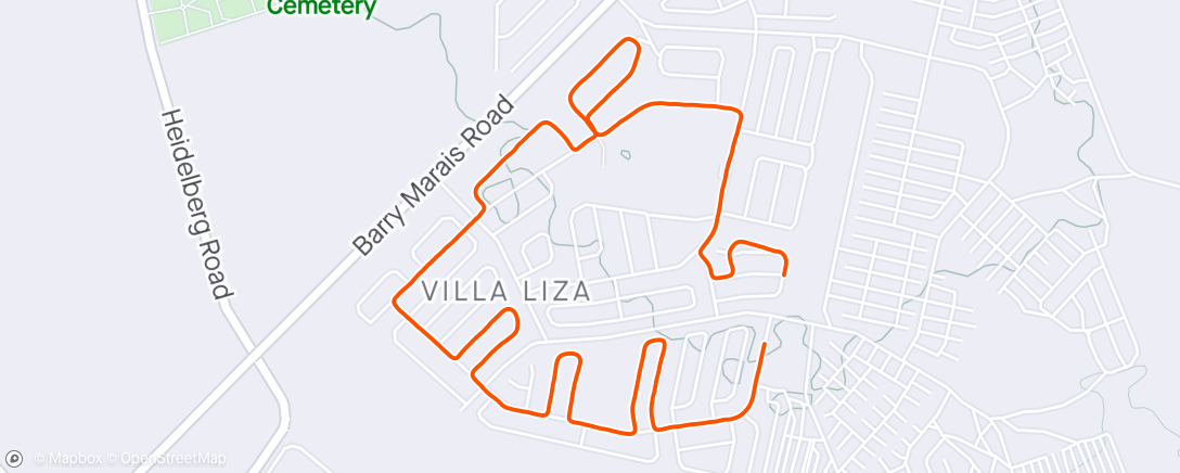 Map of the activity, Morning Run...3 Days to Loskop...🤏 by 🤏