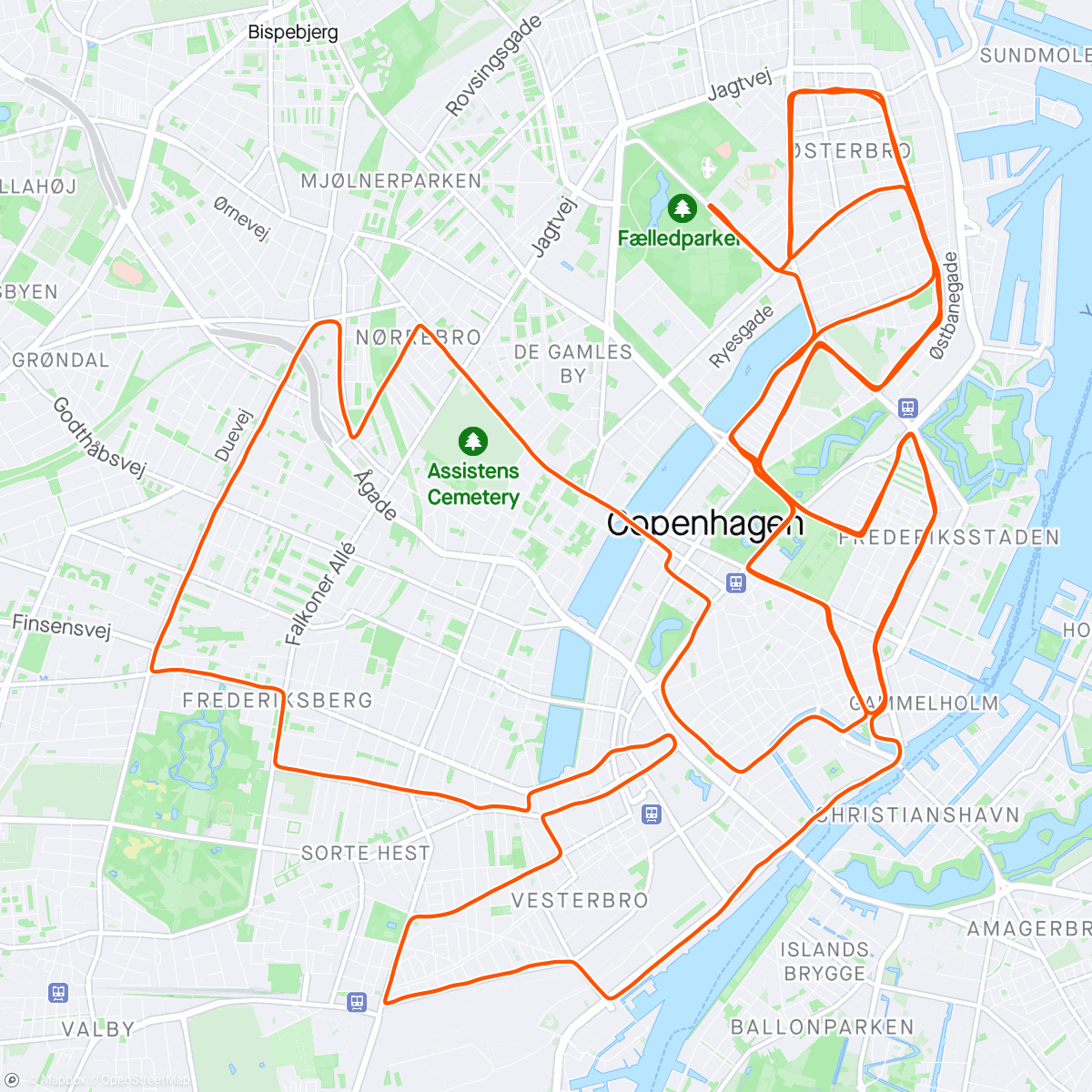 Map of the activity, CPH Marathon 2024.. 3rd best time