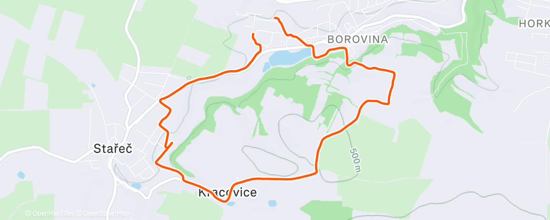 Map of the activity, Lunch Walk