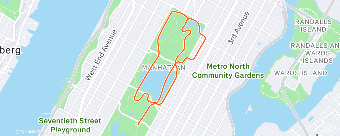 Map of the activity, Zwift - Alpha on Knickerbocker in New York
