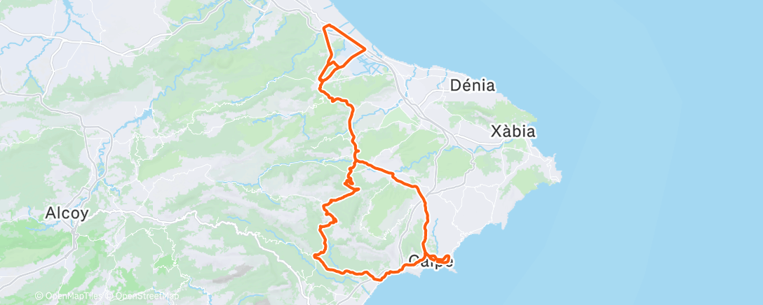 Map of the activity, Morning Ride