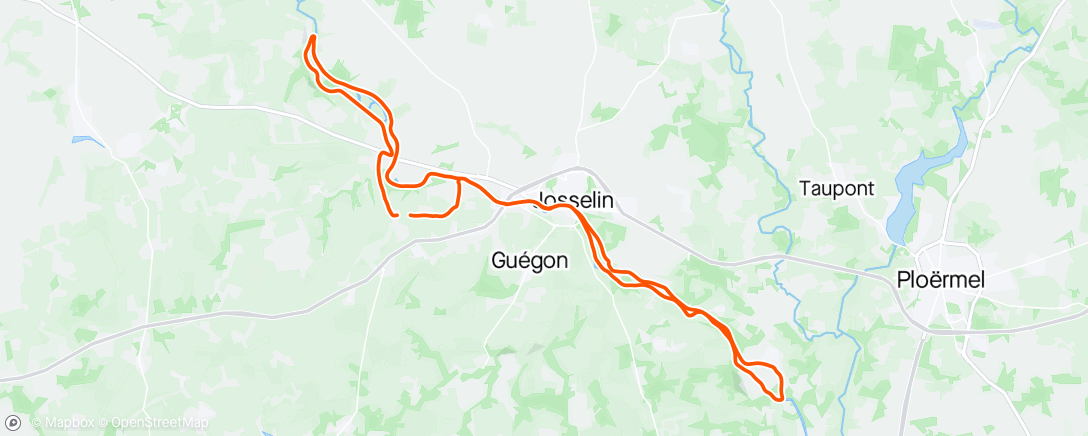 Mapa da atividade, Sortie vélo le matin