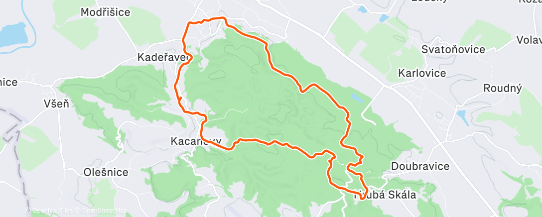 Map of the activity, God jul - tradiční vánoční proběhnutí a pozdravení dědy na horohřbitově