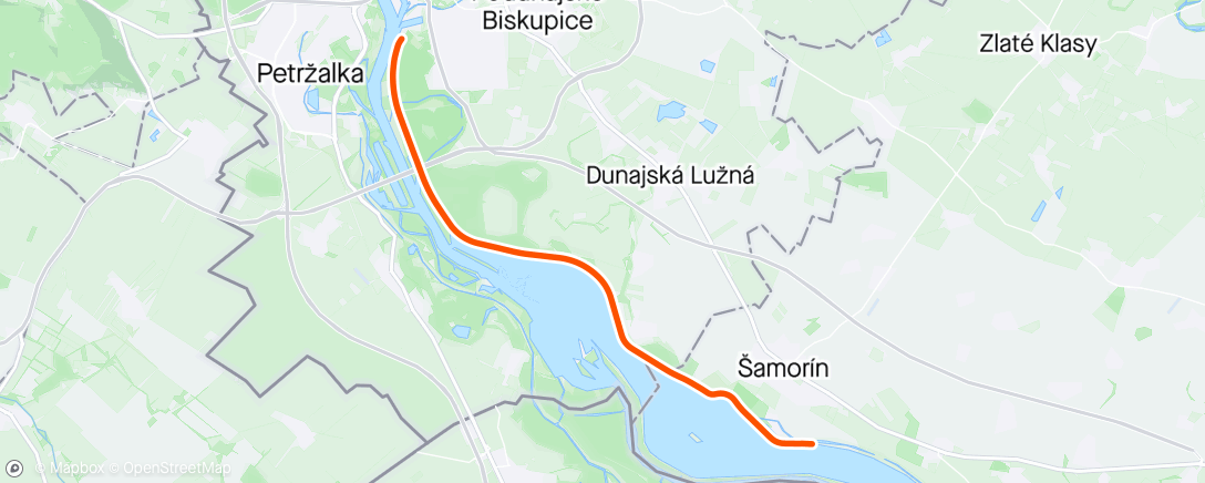 Map of the activity, FulGaz - Along The Danube River