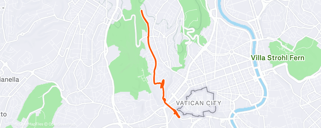 Карта физической активности (Lunch Run)