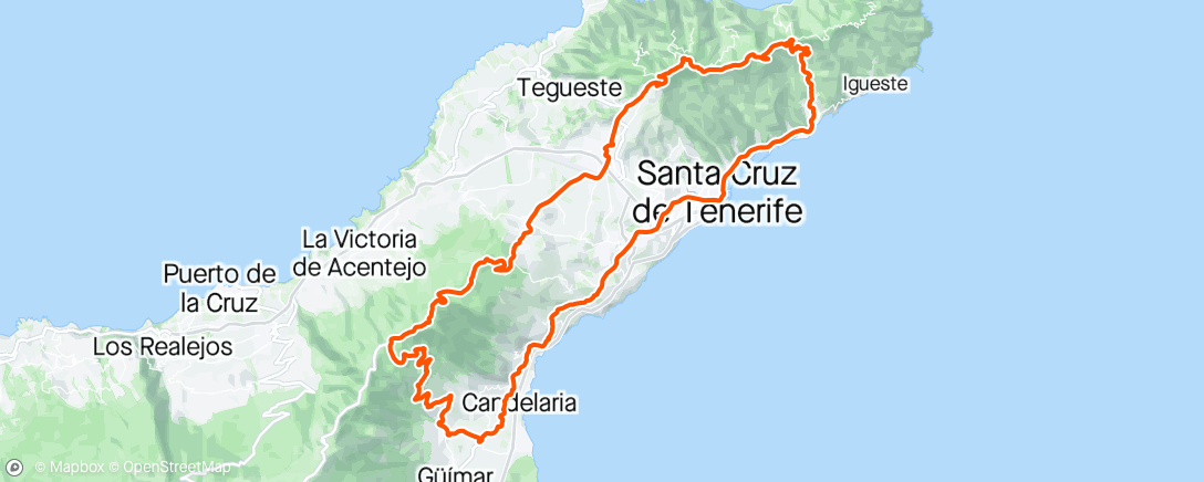 Map of the activity, Teide jour 7 🌋 allure cyclotourisme 😴