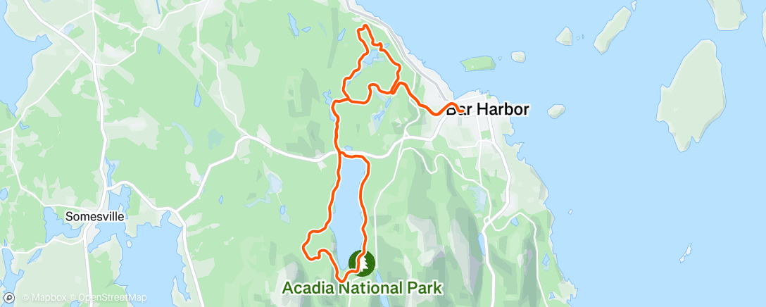 Map of the activity, Lunch Ride