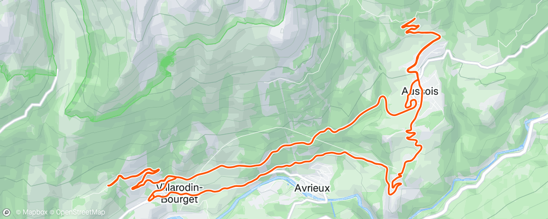 Map of the activity, Trail… sur bitume 🤣 toujours compliqué en dehors…