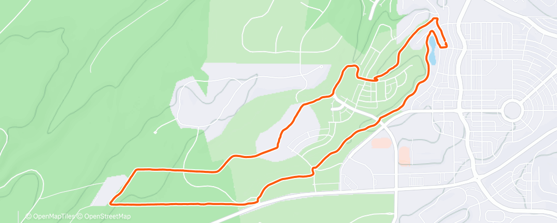 Map of the activity, Afternoon Walk