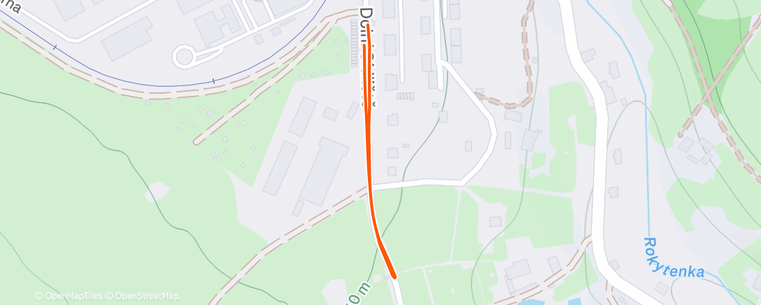 Map of the activity, Evening Walk