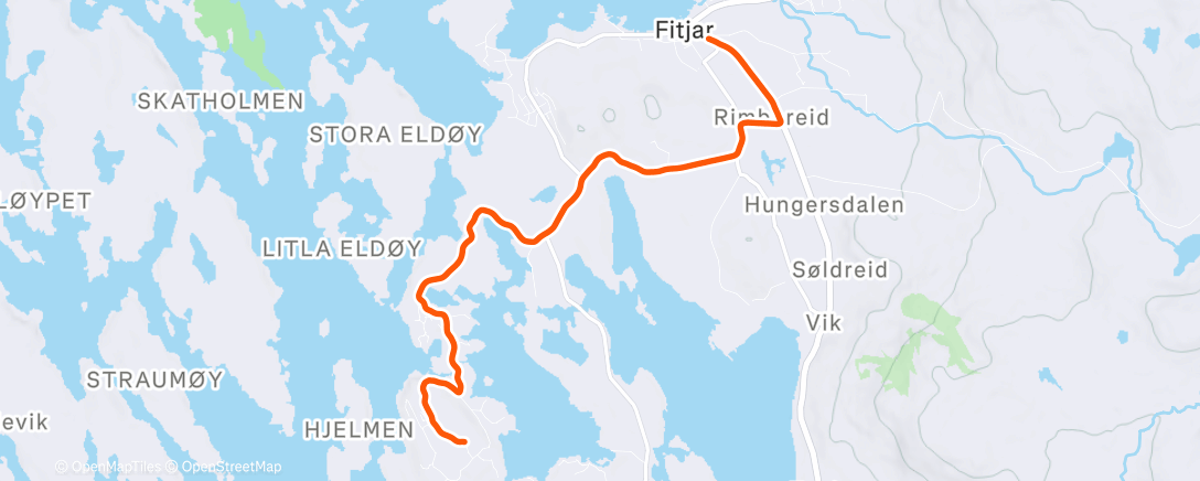 Карта физической активности (Afternoon Run)