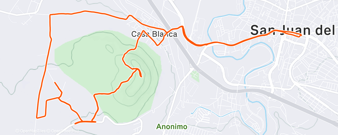 Map of the activity, Morning Ride
