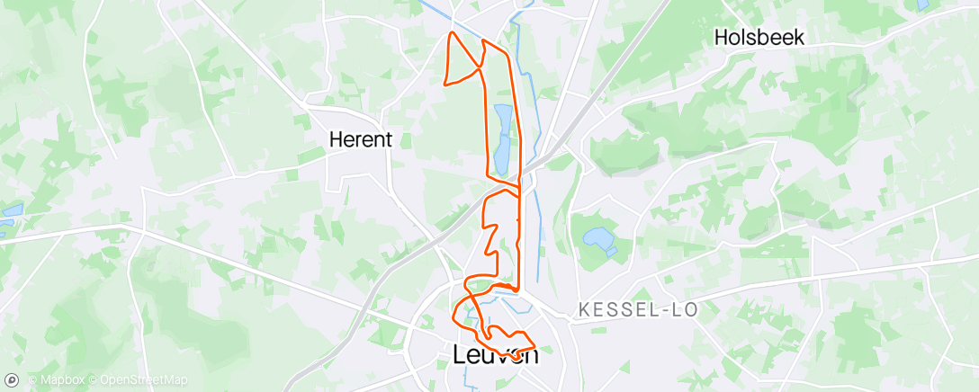Map of the activity, Triatlon Leuven - Estafette - Fietsen ☀️☀️☀️