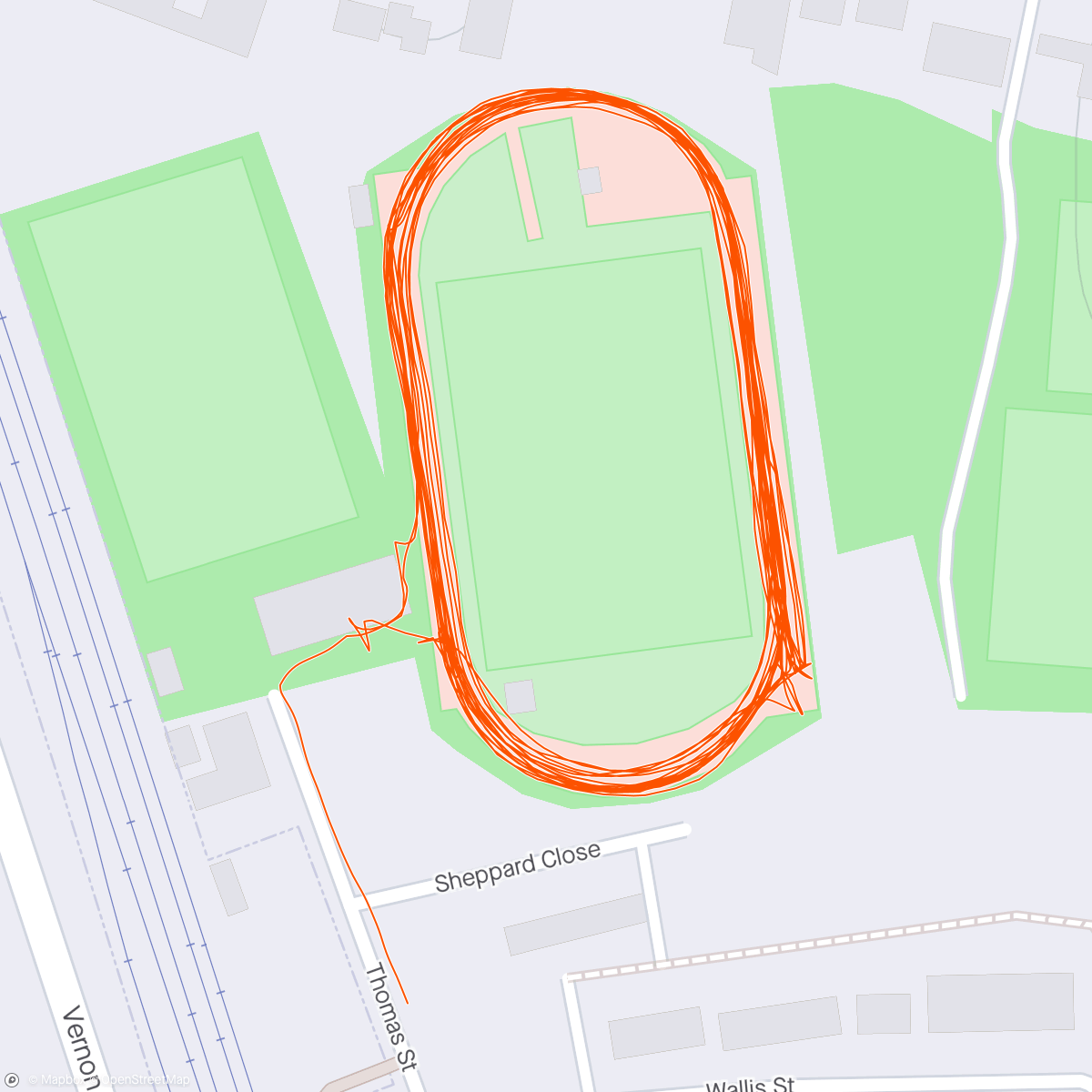 Map of the activity, NRC Track Session