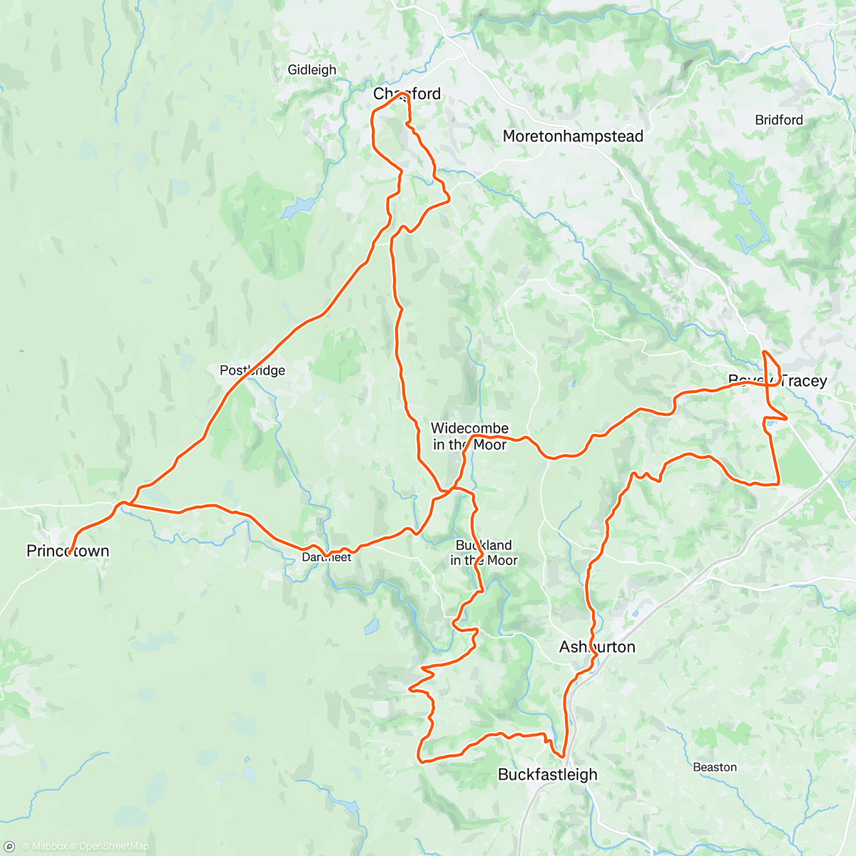 Mappa dell'attività Quite possibly the best day ever on a Dartmoor Devil 😈