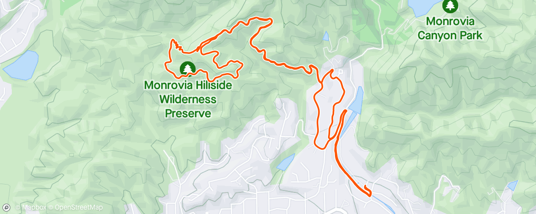 Map of the activity, Coaster Brake Crushing - fire road, single track, switch backs: single speed, no hand brakes