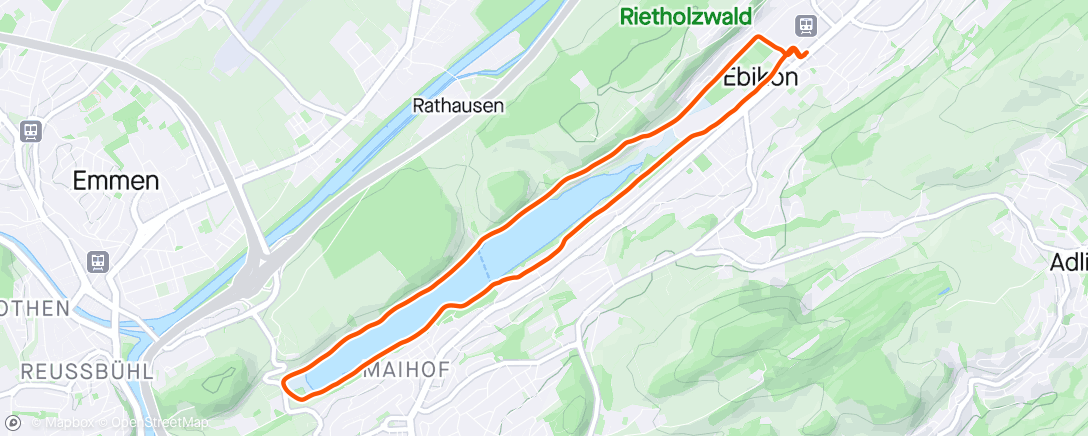 Mapa de la actividad, Blind-Jogging Rotsee mit Sepp 🧑‍🦯🏃🏻‍♂️