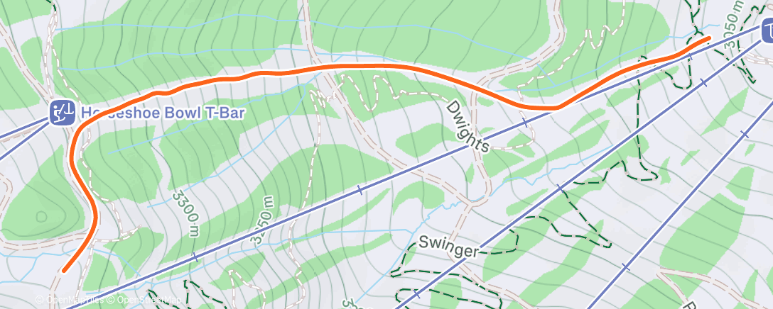 Map of the activity, Afternoon Alpine Ski
