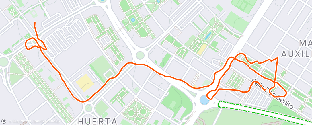 Mapa de la actividad (Caminata de tarde)