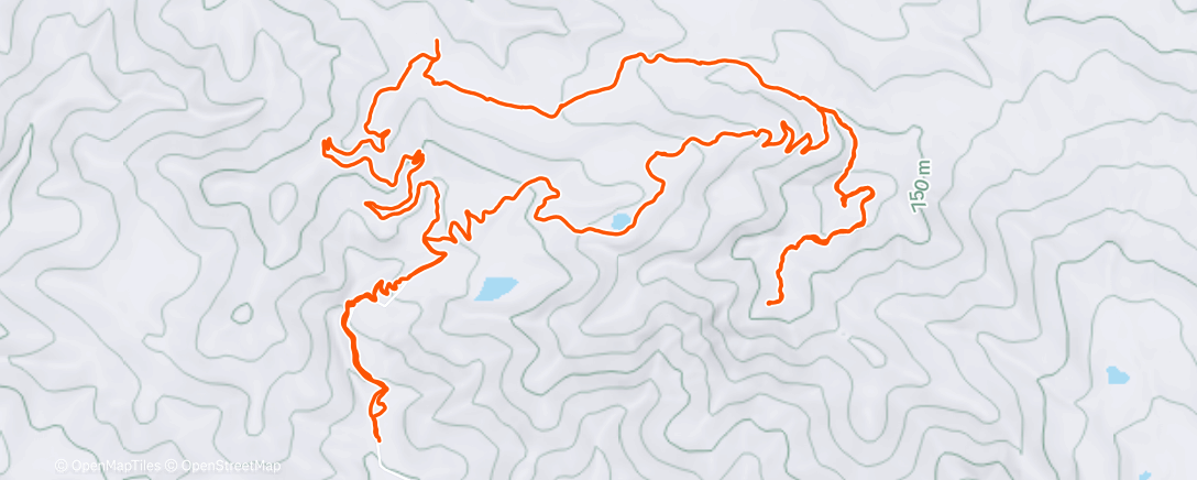 Map of the activity, Lunch Hike