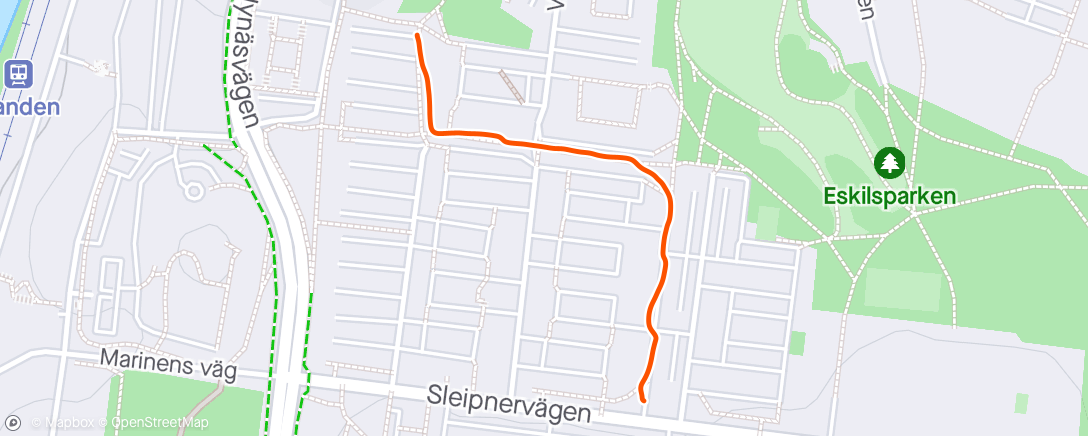 Map of the activity, ☀️ Evening Walk