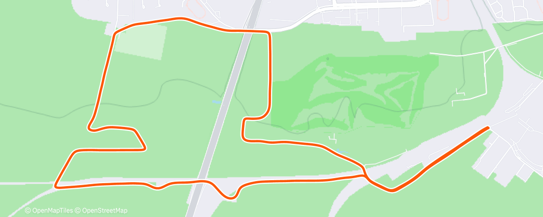 Map of the activity, Cold  10K or 6 miles?