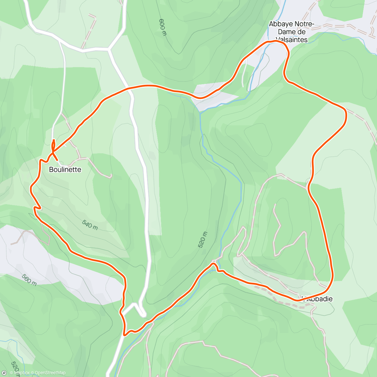 Map of the activity, Le saut des moines
