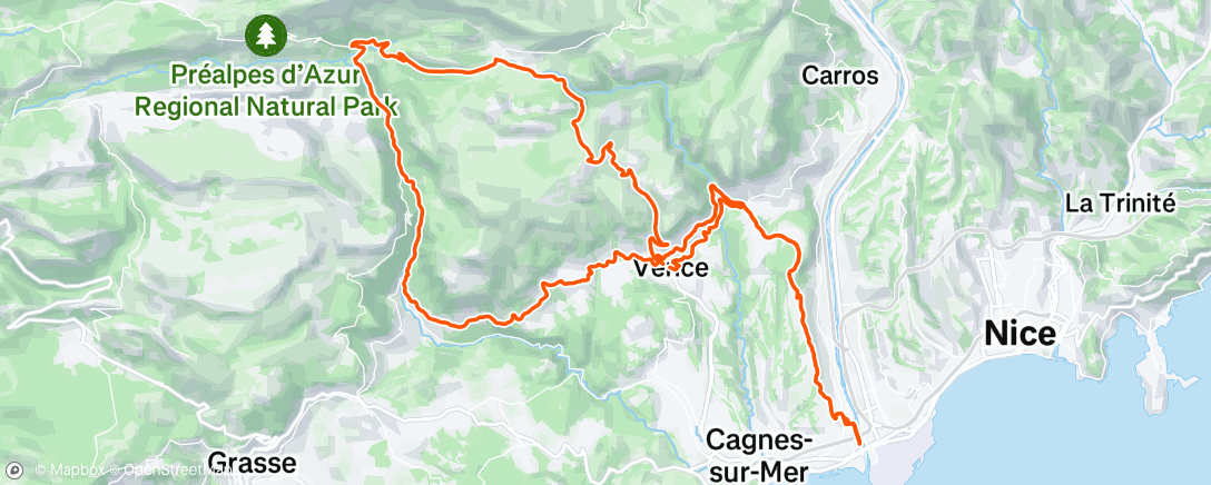 Mappa dell'attività Sortie vélo le matin