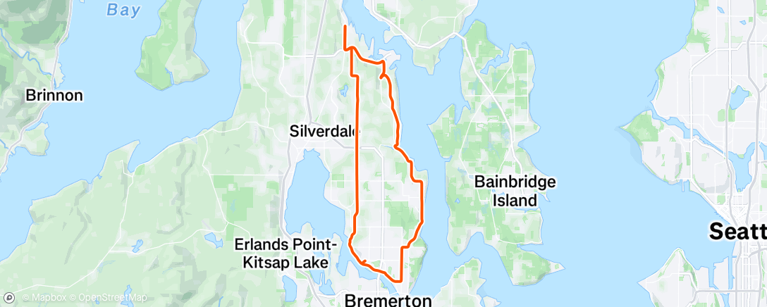 Map of the activity, Afternoon Ride
