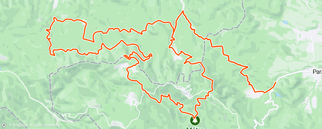 Map of the activity, KLND gravel MK - Mátra