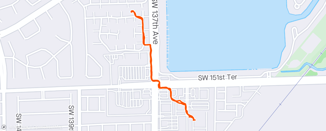 Map of the activity, Morning Walk