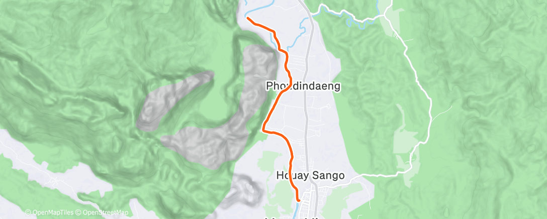 Map of the activity, Afternoon Row