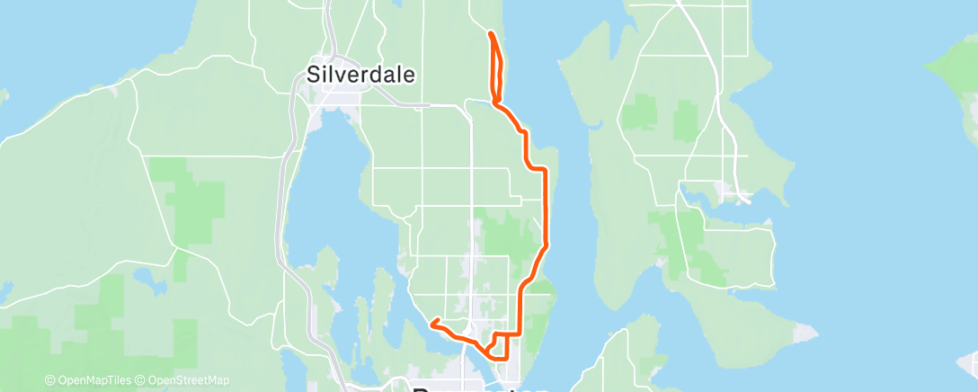 Map of the activity, Morning Ride