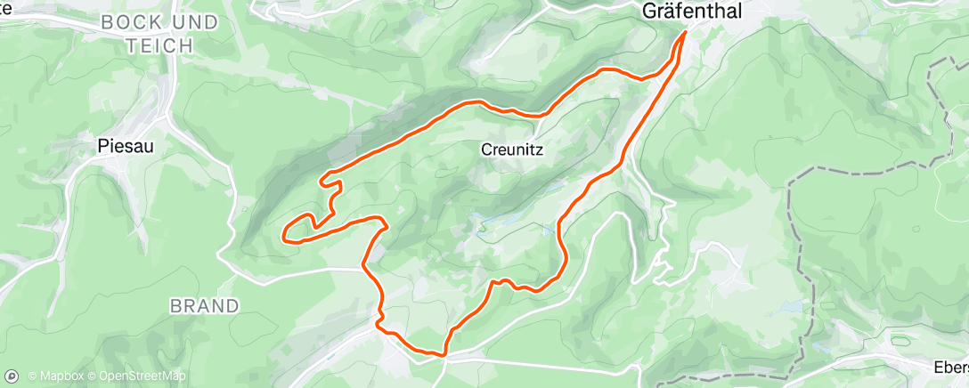 Map of the activity, Traillauf am Morgen