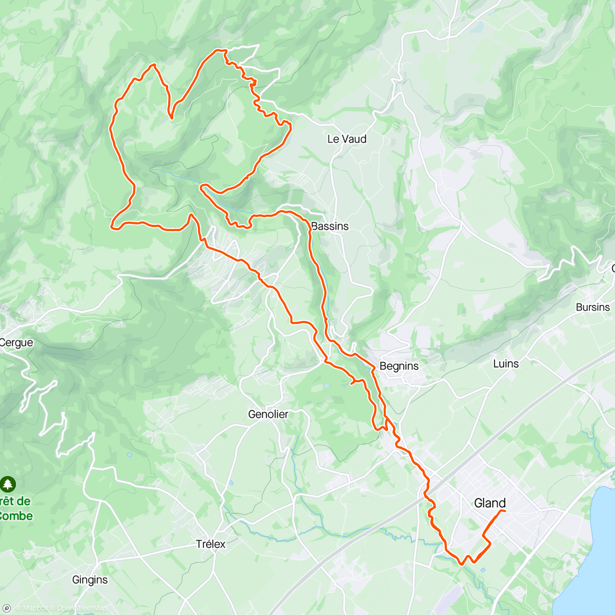 Map of the activity, Sentier des Toblerones