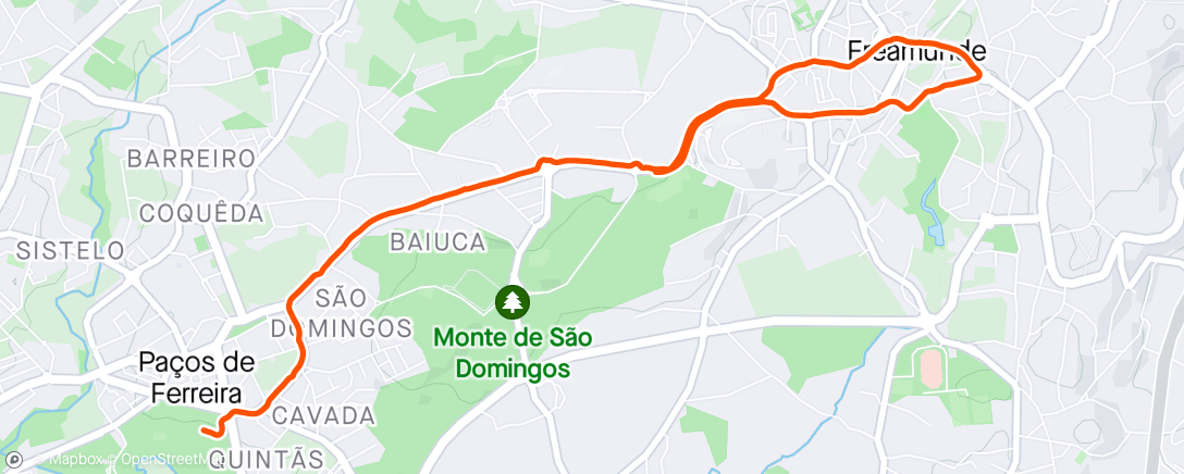 Карта физической активности (Caminhada noturna)