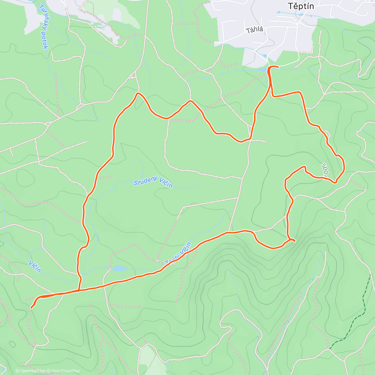 Map of the activity, Grybla