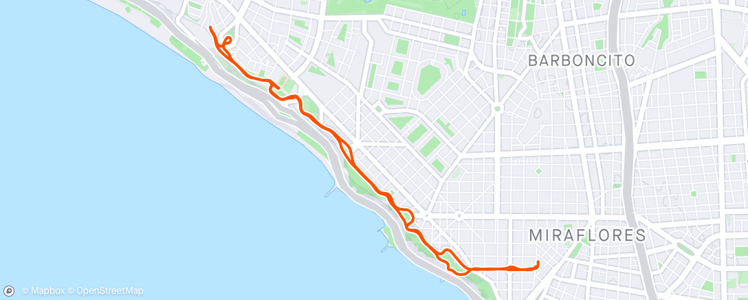 Map of the activity, Another pre-breakfast Coast Run