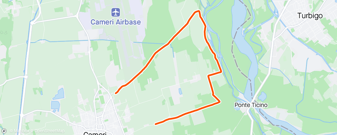 Map of the activity, 12 KN RUN before breakfast 🏃🏻‍♀️