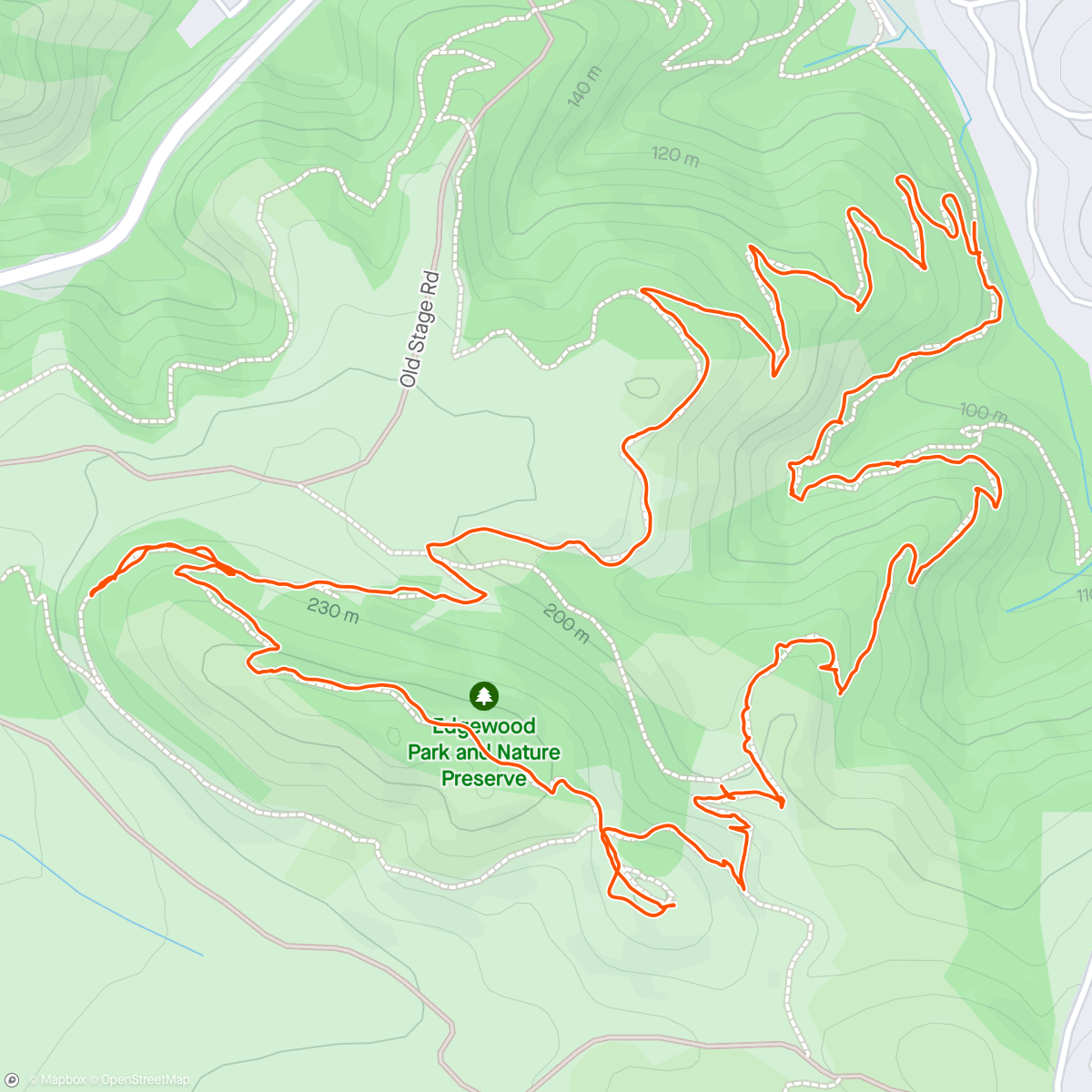 Map of the activity, Peninsula wildflower walk