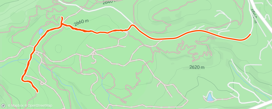 Map of the activity, Evening Walk