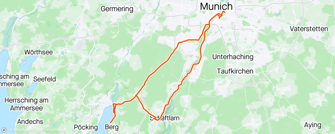 Map of the activity, Morning Ride - First proper ride after 2years