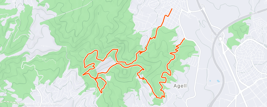 Map of the activity, Ruta Bicicorriols per Burriac