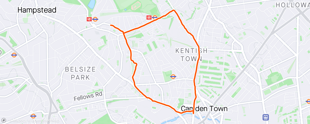 Map of the activity, 🏃🏻‍♂️5K