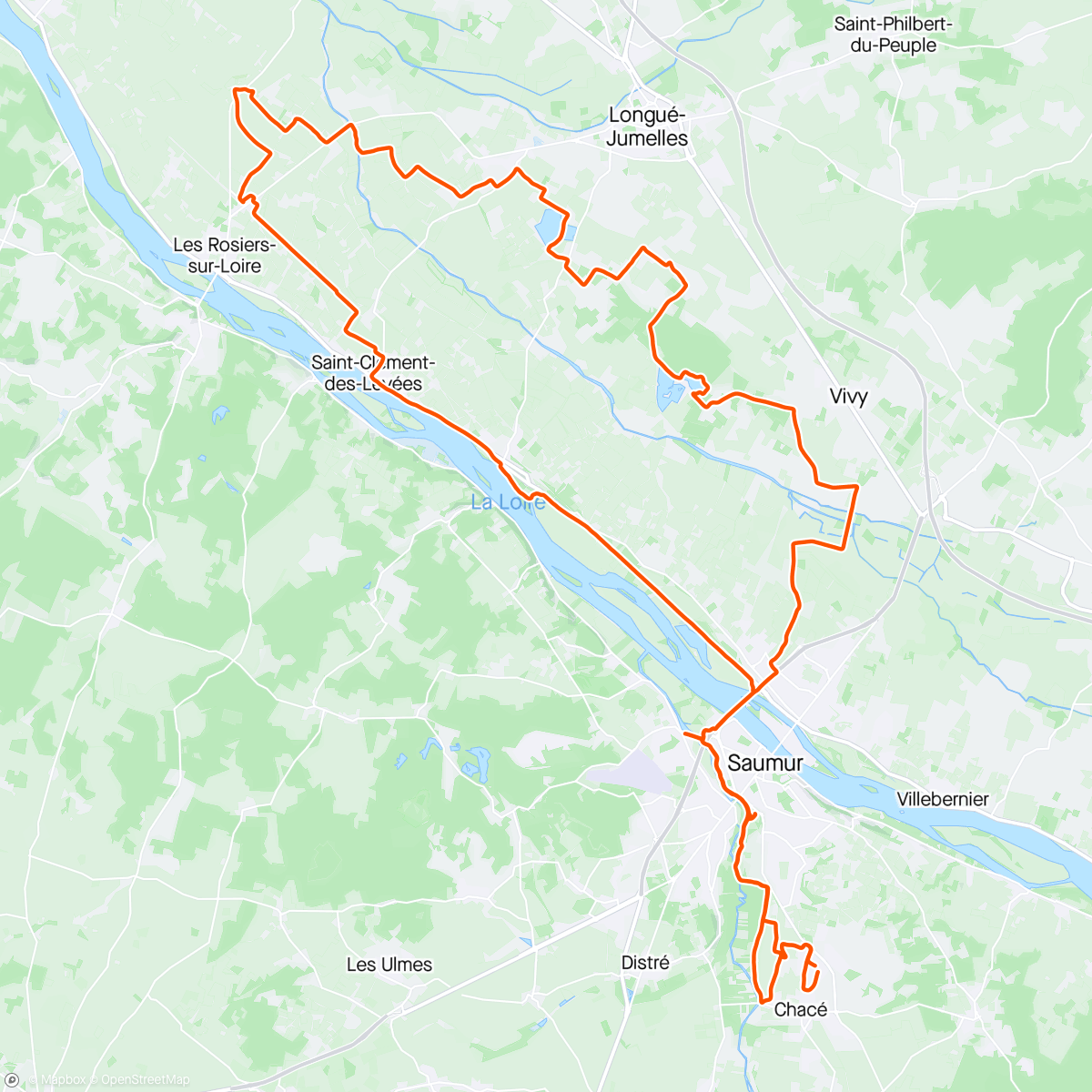 Map of the activity, Gravel - Le Bordereau ( vers Les Rosiers)